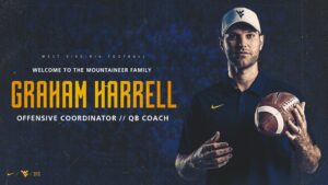 WVU hires former USC offensive coordinator Graham Harrell to same position